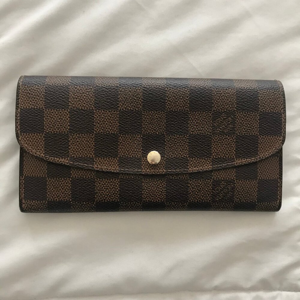 Louis Vuitton Damier Ebene Emilie Wallet
